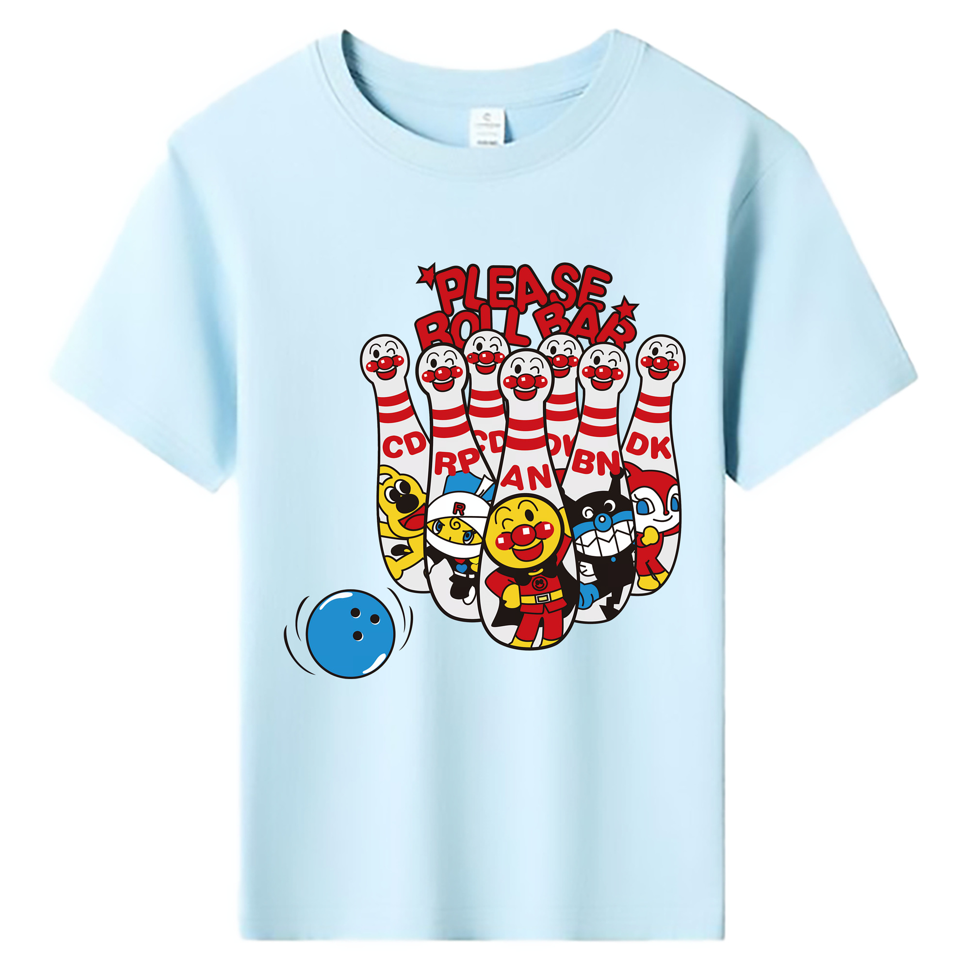 （画像用） アンパンマン Anpanman 綿100％キッズTシャツ（フロントプリント）